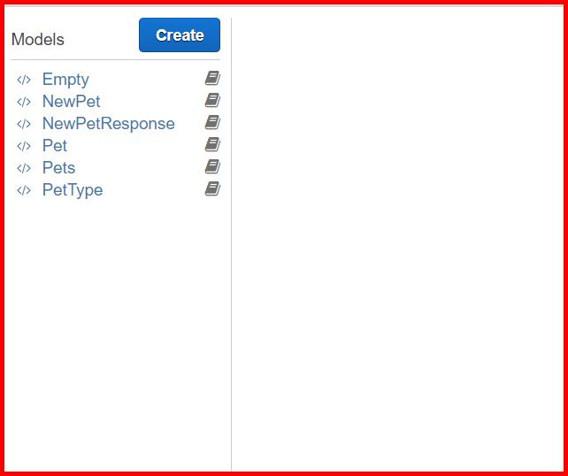 Picture showing the list of existing models